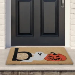 Kirkland's Home Ghost And Jack-O-Lantern Boo Coir Doormat- Doormats