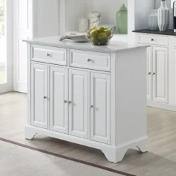 Kirkland's Home Gia All Marble Kitchen Island- Kitchen Islands & Bar Carts