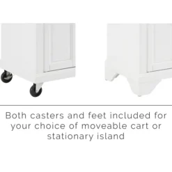 Kirkland's Home Gia All Marble Kitchen Island- Kitchen Islands & Bar Carts