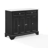 Kirkland's Home Gia Black And White Marble Kitchen Island- Kitchen Islands & Bar Carts