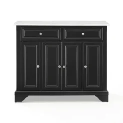 Kirkland's Home Gia Black And White Marble Kitchen Island- Kitchen Islands & Bar Carts