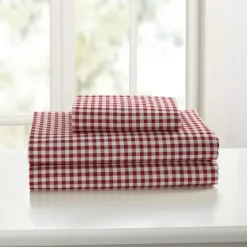 Kirkland's Home Gingham King 3-Pc. Sheet Set- Bed Sheets