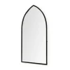 Kirkland's Home Giovanna Black Metal Pointed Arch Wall Mirror- Decorative Mirrors