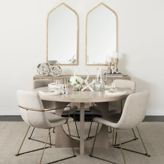 Kirkland's Home Giovanna Gold Metal Frame Ogee Arch Wall Mirror- Decorative Mirrors