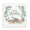 Kirkland's Home Give Thanks Eucalyptus Pumpkin Giclee Canvas Print- Wall Quotes & Signs