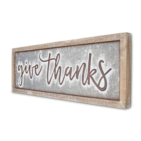Kirkland's Home Give Thanks Sign- Wall Quotes & Signs