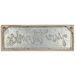 Kirkland's Home Give Thanks Sign- Wall Quotes & Signs