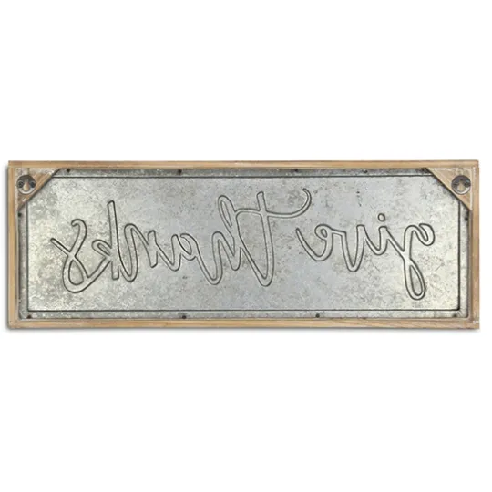 Kirkland's Home Give Thanks Sign- Wall Quotes & Signs