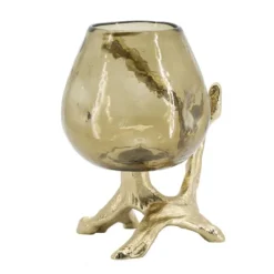 Kirkland's Home Glass And Metal Driftwood Candle Holder- Candle Holders