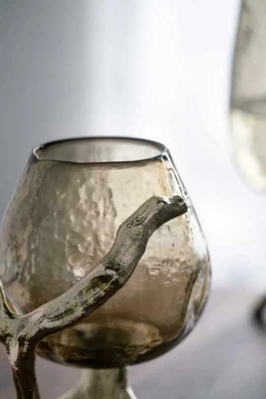 Kirkland's Home Glass And Metal Driftwood Candle Holder- Candle Holders