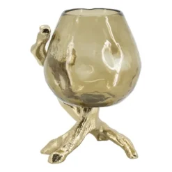 Kirkland's Home Glass And Metal Driftwood Candle Holder- Candle Holders