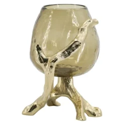 Kirkland's Home Glass And Metal Driftwood Candle Holder- Candle Holders