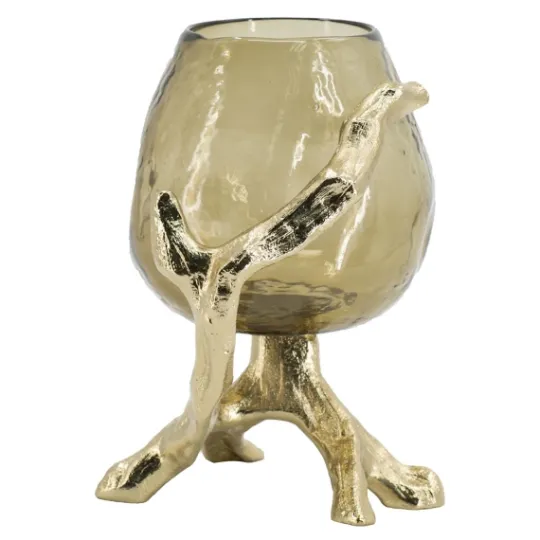 Kirkland's Home Glass And Metal Driftwood Candle Holder- Candle Holders