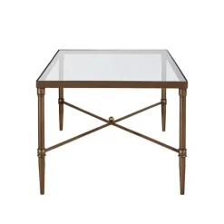 Kirkland's Home Glass And Metal Rectangle Porter Coffee Table- Coffee Tables