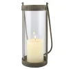 Kirkland's Home Glass And Rustic Metal Lantern- Lanterns