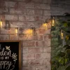 Kirkland's Home Glass Bulb Solar Outdoor String Lights- Outdoor Lighting
