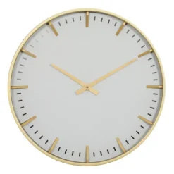 Kirkland's Home Glass Frame Gold Accent Wall Clock- Clocks