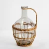 Kirkland's Home Glass Jug Vase With Woven Willow- Vases
