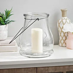 Kirkland's Home Glass Lantern, 10.5 In.- Lanterns