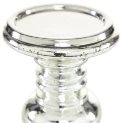 Kirkland's Home Glass Ornate 2-Pc. Pillar Candle Holder Set- Candle Holders