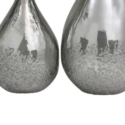 Kirkland's Home Glass Teardrop Textured Vases, Set Of 2- Vases