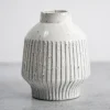 Kirkland's Home Glaze Ribbed Terracotta Vase, 10 In.- Vases