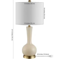 Kirkland's Home Glazed Glass Teardrop Table Lamp- Table Lamps