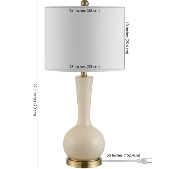 Kirkland's Home Glazed Glass Teardrop Table Lamp- Table Lamps