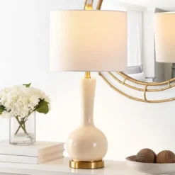 Kirkland's Home Glazed Glass Teardrop Table Lamp- Table Lamps