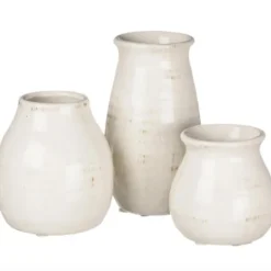 Kirkland's Home Glossy Curved Vases, Set Of 3- Vases