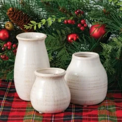 Kirkland's Home Glossy Curved Vases, Set Of 3- Vases