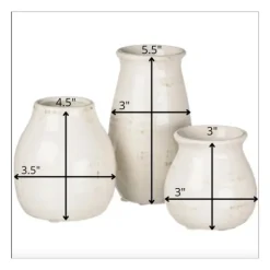 Kirkland's Home Glossy Curved Vases, Set Of 3- Vases
