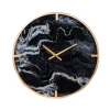 Kirkland's Home Gold And Black Marble Face Wall Clock- Clocks