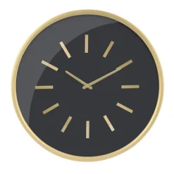 Kirkland's Home Gold And Black Modern Wall Clock- Clocks