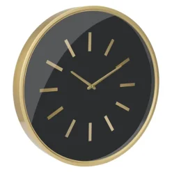Kirkland's Home Gold And Black Modern Wall Clock- Clocks
