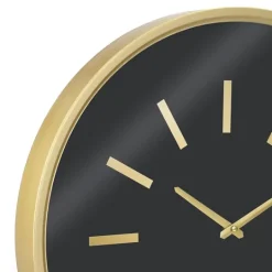 Kirkland's Home Gold And Black Modern Wall Clock- Clocks