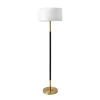 Kirkland's Home Gold And Black Simple Stem Floor Lamp- Floor Lamps