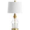 Kirkland's Home Gold And Clear Bubble Glass Table Lamp- Table Lamps