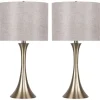 Kirkland's Home Gold And Tapered Table Lamps, Set Of 2- Table Lamps