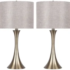 Kirkland's Home Gold And Tapered Table Lamps, Set Of 2- Table Lamps