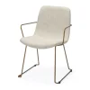 Kirkland's Home Gold And Upholstered Dining Chair- Dining Chairs