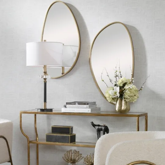 Kirkland's Home Gold Boomerang Wall Mirror- Decorative Mirrors