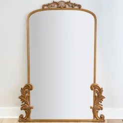 Kirkland's Home Gold Bordeaux Ornate Leaner Mirror, 46X63 In.- Full Length & Floor Mirrors