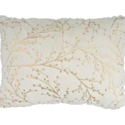 Kirkland's Home Gold Branches Faux Fur Lumbar Pillow- Pillows