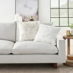 Kirkland's Home Gold Branches Faux Fur Throw Pillow- Pillows