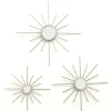 Kirkland's Home Gold Burst Decorative Wall Mirrors, Set Of 3- Decorative Mirrors