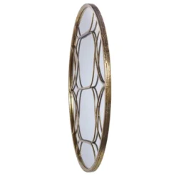 Kirkland's Home Gold Circular Inset Round Wall Mirror- Decorative Mirrors