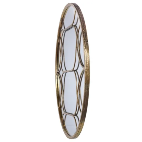 Kirkland's Home Gold Circular Inset Round Wall Mirror- Decorative Mirrors