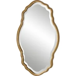Kirkland's Home Gold Curved Beveled Frame Mirror- Decorative Mirrors
