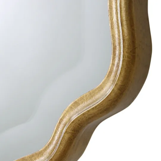 Kirkland's Home Gold Curved Beveled Frame Mirror- Decorative Mirrors